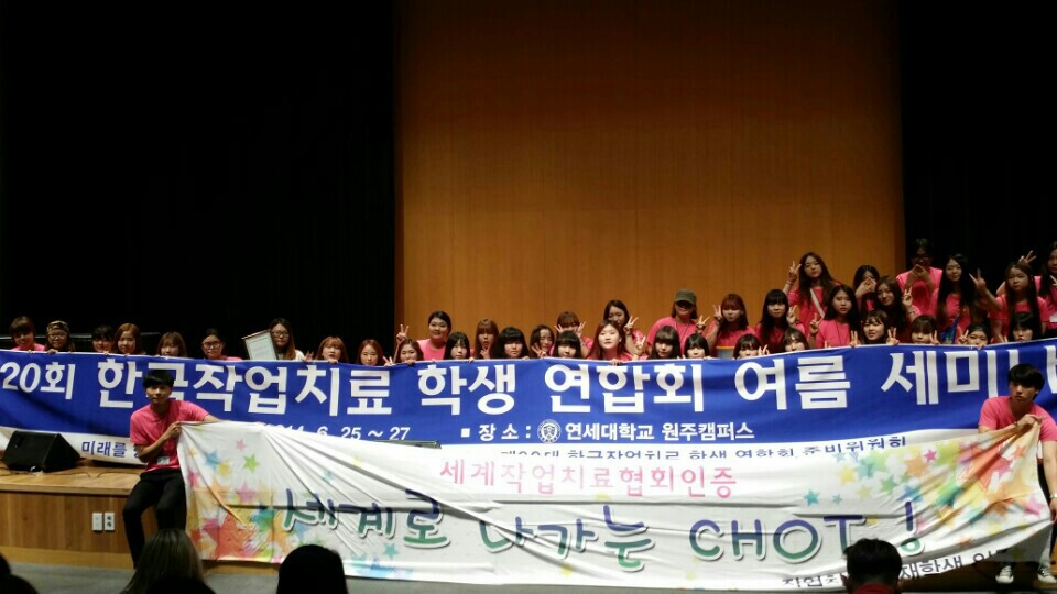 한국 작업치료 학생 연합회 여름세미나 (2014년도 6월)